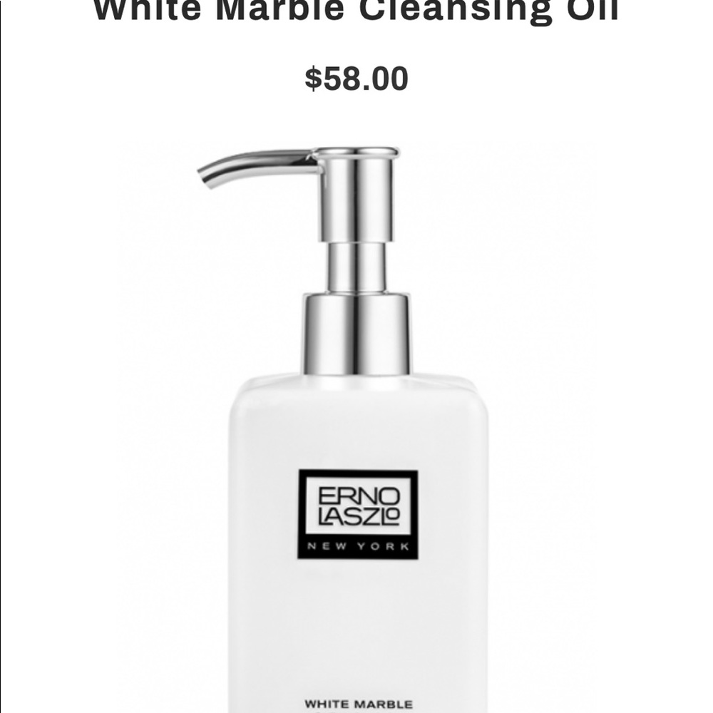 Erno Laszio white marble cleansing oil